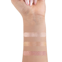 PAC Trio Glow Highlighter X3 (Pink) | Powder Highlighter Palette for Face Makeup with Semi-Matte Natural Metallic Finish | 3 Lightweight Shimmer Glow Shades | Full Coverage for All Skin Type | 4g