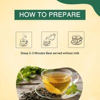 Golden Tips Healthy/Natural and Organic Darjeeling Green Tea Bags (100 Bags, 200 Gram)