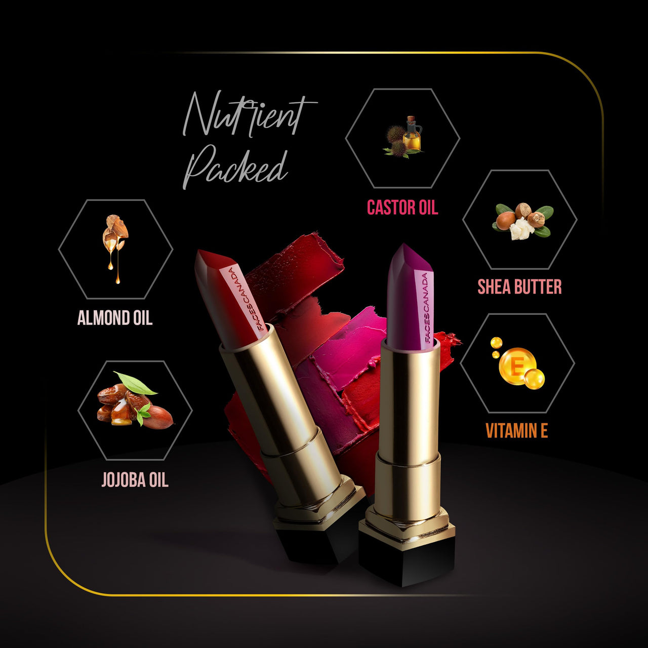 FACES CANADA Festive Hues - Comfy Matte Creme Lipstick Pack of 2 - Raise The Roof & Not A Quitter (4.2gx2) | Long Stay | Creamy Matte Finish | Intense Color | Single Stroke Smooth Application