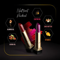 FACES CANADA Festive Hues - Comfy Matte Creme Lipstick Pack of 2 - Raise The Roof & Not A Quitter (4.2gx2) | Long Stay | Creamy Matte Finish | Intense Color | Single Stroke Smooth Application