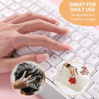 HUDA GIRL 1200 Double-Sided Nail Glue Tabs, Nail Glue & Nail Stickers for Nail Art, Super Sticky Nails Stickers, Perfect Nail Glue for Press On Nails Strong Hold Easy Application for Long-Lasting Wear