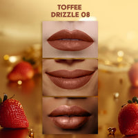 FACES CANADA Comfy Matte Velvet Touch Lipstick - Toffee Drizzle 08, 4.2g | Velvety Matte Finish | 8HR Longstay | Intense Colour | Hydrating Lips | Smooth Application