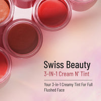 Swiss Beauty Lip, Cheek And Eyeshadow Tint With Goodness Of Vitamin E And Olive Oil | Natural Flushing Glow | Long Lasting Nourishment | Sls & Paraben Free | Shade - Rose Apple, 8Gm|