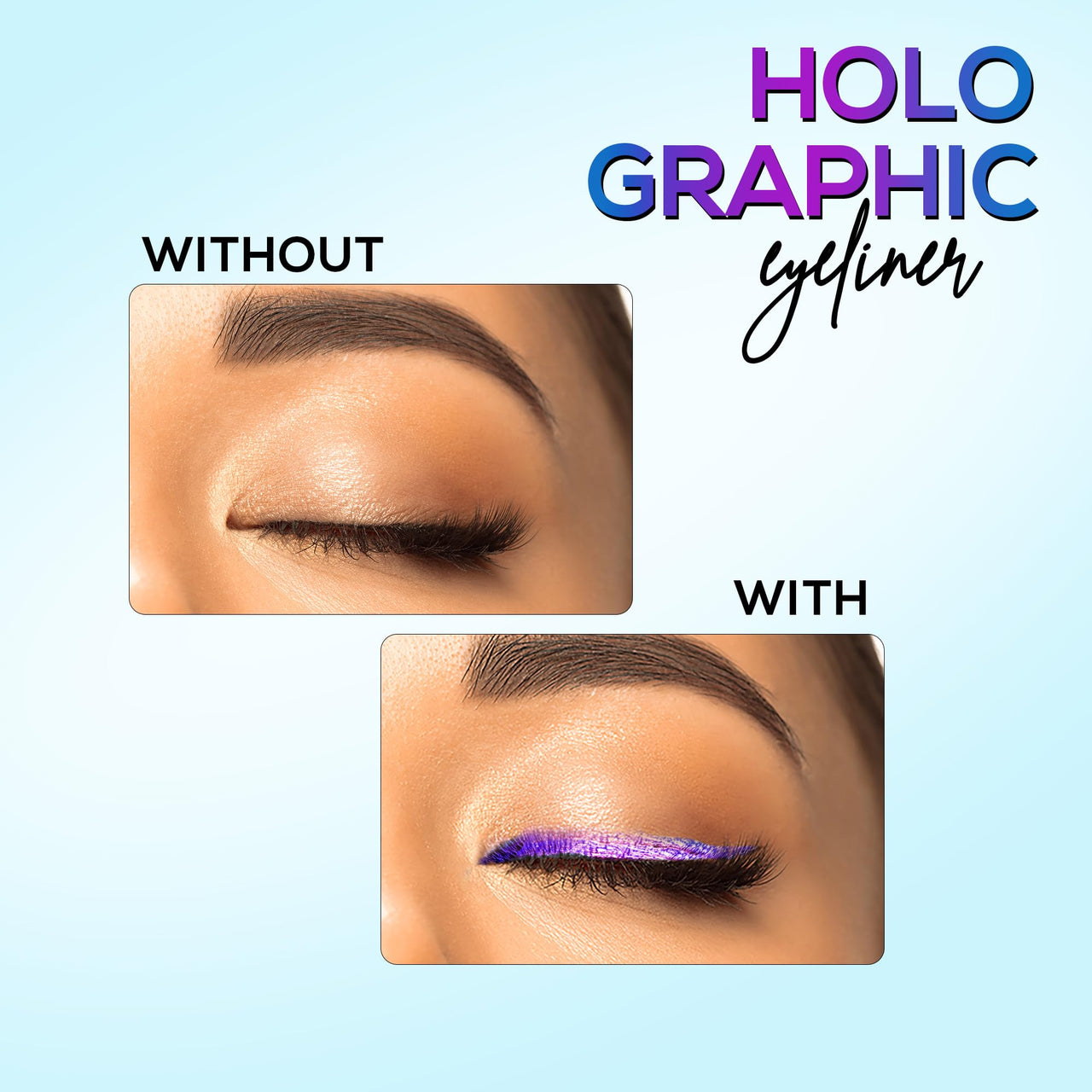 RENEE Holographic Eyeliner, Smudge-proof & Long-lasting, Easy Glide & Quick-drying Formula With Monochrome Effect, Intense Color Pay-off, Infused With Vitamin E, 01 Earth