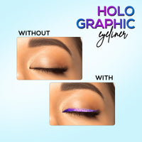 RENEE Holographic Eyeliner, Smudge-proof & Long-lasting, Easy Glide & Quick-drying Formula With Monochrome Effect, Intense Color Pay-off, Infused With Vitamin E, 01 Earth