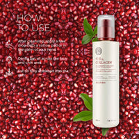 The Face Shop Pomegranate and Collagen Volume Lifting toner with Pomegranate Extracts to nourish & brighten skin|Face Toner for Anti-Ageing, Bright & firm Skin| Suitable for all skin types, 160ml