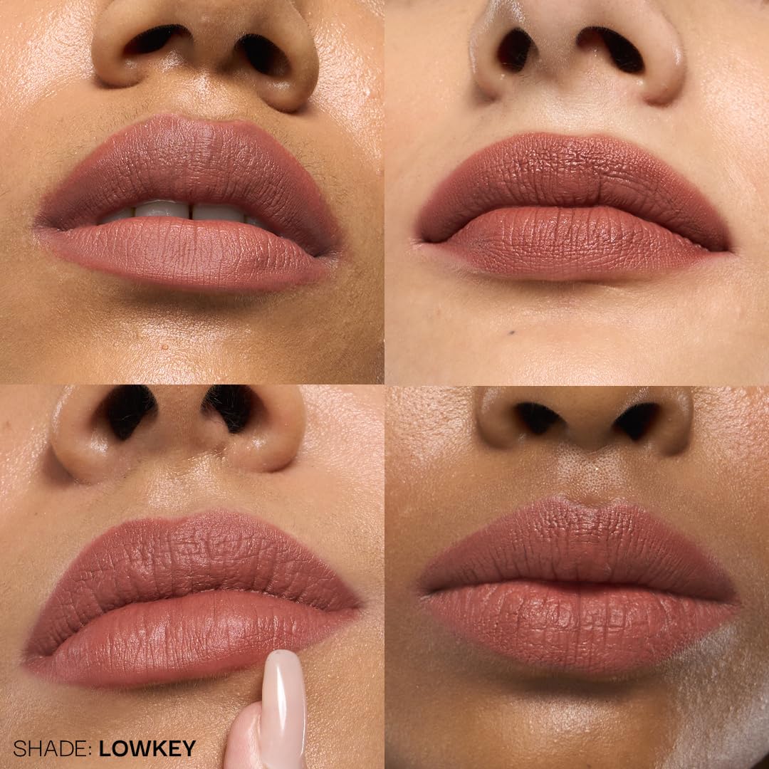 FAE Beauty Modern Matte Lipstick | Comfortable Cushion Matte Formula | One Stroke Application | Longwear | Richly Pigmented (Shade Low-key)
