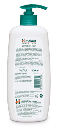Himalaya Gentle Baby Wash (400ml) & Himalaya Gentle Baby Soap Value Pack, 4 * 75g