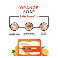 Khadi Organique Pure Natural Herbal & Handmade Orange Soap Combo Kit Pack of 4 500gm