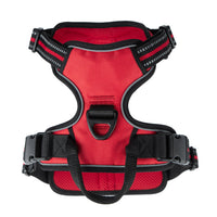 Voyager Dog Harness Dual Leash Attachment No-Pull Control Adjustable Soft but Strong Pet Harness for Medium and Large Dogs with 3M Reflective Technology - Red Lattice, S (Chest: 16 - 20