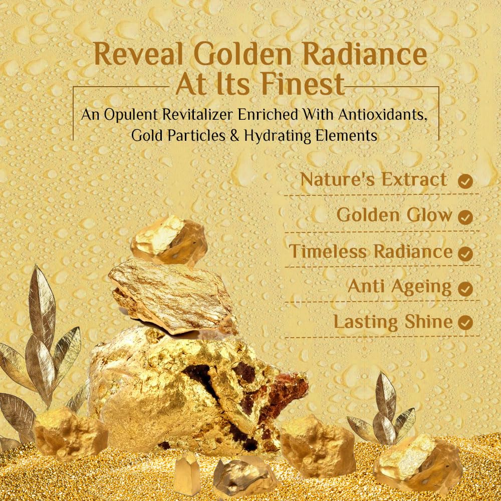 Richfeel Gold FacialRichfeel Gold Facial Kit | Bright & Glowing Skin | Parlour Like Instant Glow With The Goodness Of Gold Foils| 30 g Pack of 2 Kit 5X6G Pack of 2