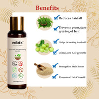 Vebix Professional Customised HairCare Set | 4 Ayurvedic Products Kit | For All Hair | Anti HairFall Oil Neem, Lotus AntiHairfall Shampoo, Face Glowing Serum, Hair Growth Serum
