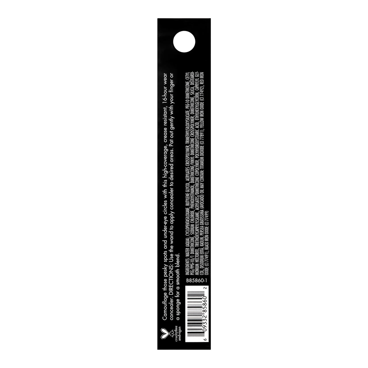 e.l.f. 16HR Camo Concealer, Full Coverage, Highly Pigmented Concealer Liquid With Matte Finish, Crease-Proof, Vegan & Cruelty-Free, Light Ivory, 0.203 Fl Oz