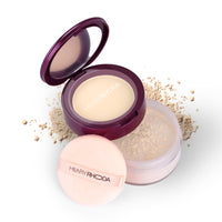 Hilary Rhoda The Setting Duo Compact & Loose Powder | 2-in-1 Compact & Loose Powder | | Matte Finish | Blends Effortlessly | Oil Control Compact | 32g (Ivory | Shade 01)