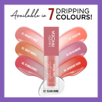 Hilary Rhoda Glass Glow Lip Gloss | Nourishing & Hydrating Lip Gloss | Sheer Coverage | High Shine | Juicy & Plump Lips | Glides on Smoothly | 5ml (Naughty Nude - Shade 01)