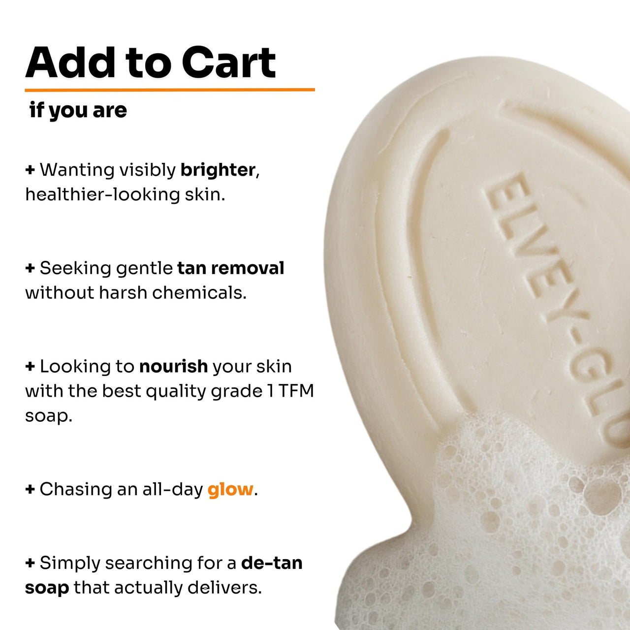 Elvey Essentials Glo Soap with 2% Kojic Acid (Pack of 2) | Glutathione & Arbutin for Skin Brightening, Tan Removal & Glow | 75 Gm/Soap