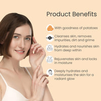 Glamveda Potato Anti Pigmentation Face wash - Reduces Hyperpigmentation & Clarifies skin - No Paraben, SLS, silicone - All Skin Types100ml