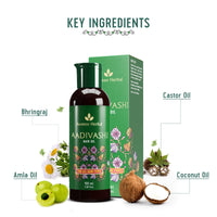 AVIMEE HERBAL Original Adivasi Hair Oil For Hair Fall|With Onion, Rosemary, Castor, Amla, Almond, Coconut, Brahmi & Bhringraj Oil|For Men & Women|100 Ml