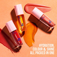 Blue Heaven Color & Condition tinted lip oil for women, lip gloss infused with Cranberry, Raspberry & Hazelnut oil, Hydrating & Softening - Sugar Plum, 4.2ml