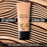 FACES CANADA Peaches N Cream Tinted Moisturizer - Light 01, 35 g | Soft Peachy, Natural Glow | Lightly Tinted BB Cream | Non Oily Lightweight Gel Formula | Blends Easily | Suitable For All Skin Types
