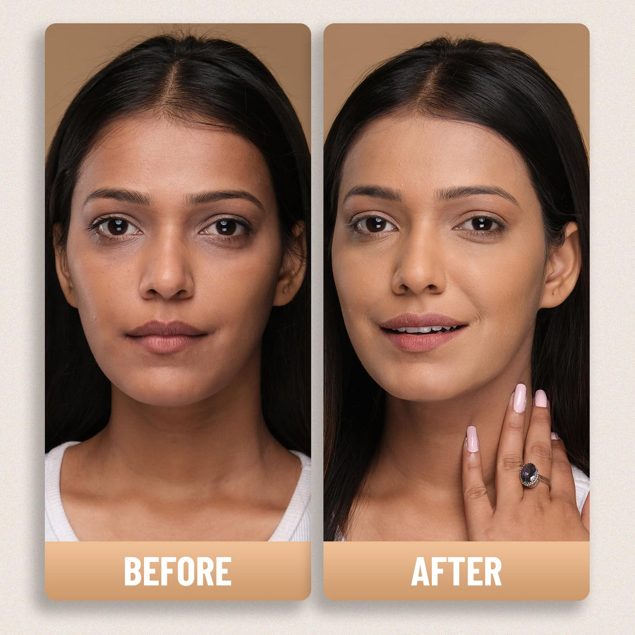 Swiss Beauty Airbrush Finish Lightweight Foundation | Full Coverage Blendable Foundation For Face Makeup |With Benefits Of Hyaluronic Acid, Aloevera And Vitamin E | 30Ml | Shade- Caramel Beige