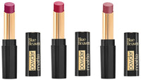 Blue Heaven Powder Matte Lipstick - Mahogany Moments, Brick Beauty, Merlot - 3.5gm Each - Matte Finish - Long Lasting - Hydrating - Women's Lipstick