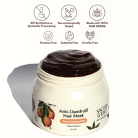 Sacred Grove Anti Dandruff Hair Mask with Neem & Lemon Peel | Pre-Shampoo Scalp Treatment for Itchy, Flaky Scalp | Deep Conditioner Hair Mask for Dry, Damaged Hair | For Women & Men | 200ml