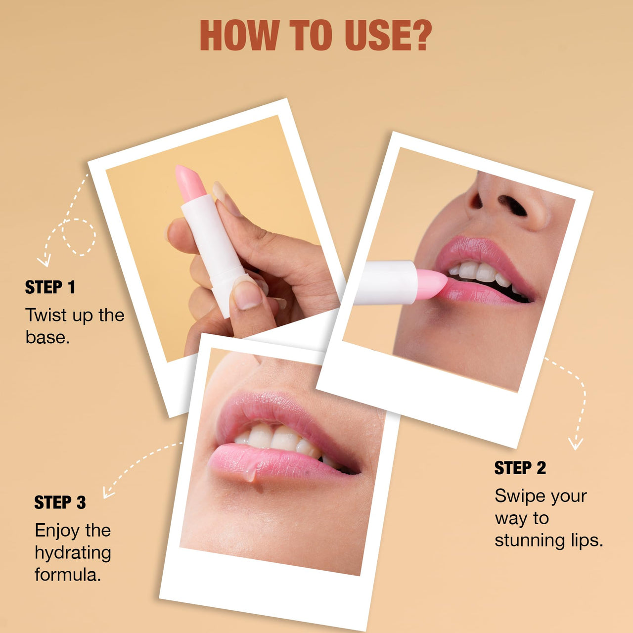 Hilary Rhoda Secret Lip Lock Set | Infused with Rapeseed Oil | Super-Hydrating Lip Balm & Repairs Lips | Cruelty-Free | Keeps Lips Soft & Supple | Set of 4 | 2.6g*4, Multicolor