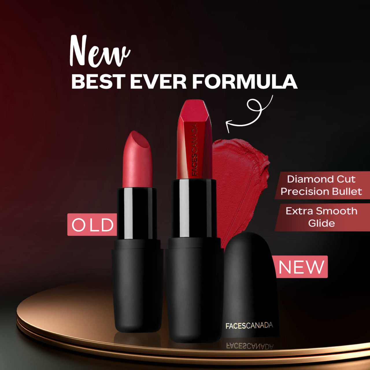 Faces Canada Weightless Matte Lipstick, Enriched with Jojoba and Almond Oil, Highly pigmented, Smooth One Stroke weightless color, Keeps lips Moisturized, Wine Lip Color, Wine Rouge 3 , 4gm