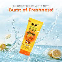 WOW Skin Science Japanese Yuzu + Vitamin C with Ceramide Brightening Face Wash | 500x Vitamin C | For Strengthened Glowing Skin | Paraben-Free Gentle Cleanser with Orange Peel & Camu Camu | 100ml
