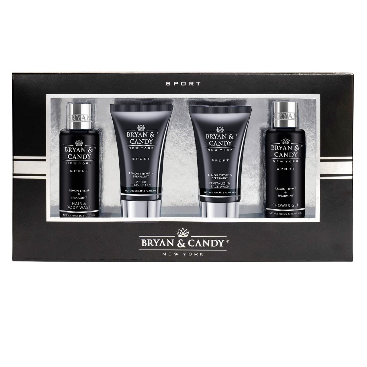 Bryan & Candy Complete Face & Body Care Kit | Gift Set For Men | 100% Vegan | Skin-Friendly pH 5.5 for All Skin Types,SLS & Paraben Free (LEMON & THYME KIT)
