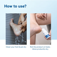 Be Bodywise 20% Urea Foot Cream Roll On 50ml | For Dry & Cracked Heels | With 2% Lactic Acid, Olive Oil & Vitamin E | Helps Repair and Moisturise Cracked Heels - Fresh