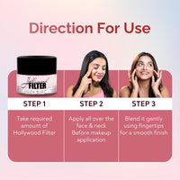 HUDA GIRL Hollywood Filter Primer for Face - Illuminator for Face Makeup Glow & Pore Minimizer Primer for All Skin Types, Get Hydrated Flawless, Smooth Skin - Blurs Fine Lines, Wrinkles