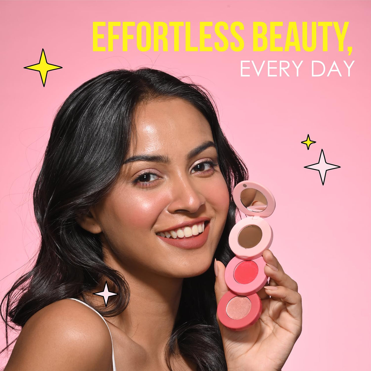 Blue Heaven Stack & Slay Multi Task Trio Countor, Blush & Highlighter For Face Makeup Fights Skin Aging, Nourishing & Moisturizing, Royal Deep 5.4g