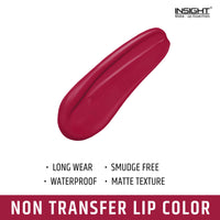 INSIGHT Non Transfer Matte Lip Color, 4Ml (14 Sugar Plum) & Matte Lip Color, 4Ml (10 Soft Rose)