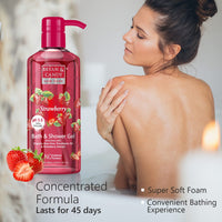 Bryan & Candy Shower Gel with Aloe Vera. Gentle, Moisturizing Body Wash for Soft, Supple Skin (Strawberry Shower Gel, 500ml)