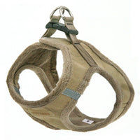 Voyager Step-In Plush Dog Harness  Soft Plush, Step In Vest Harness for Small and Medium Dogs by Best Pet Supplies - Harness (Latte Suede), S (Chest: 14.5 - 16