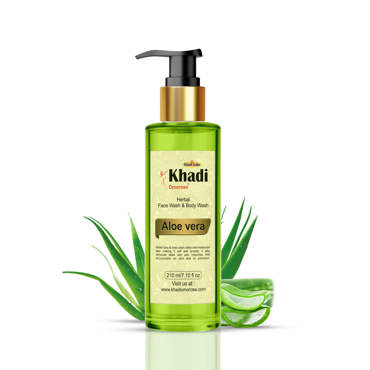 Khadi Omorose Aloevera Herbal Body Wash, 210ml
