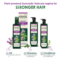Kesh King Organic Rosemary Shampoo with Tulsi, anti hairfall shampoo for stronger hair growth and damage repair, sulphate free & ayurvedic, 300ml