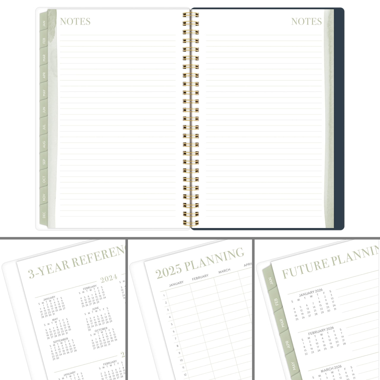 Cambridge 2025 Planner by Leah Bisch, Weekly & Monthly, 5-1/2" x 8-1/2", Small, Floral (LB34-200-25)