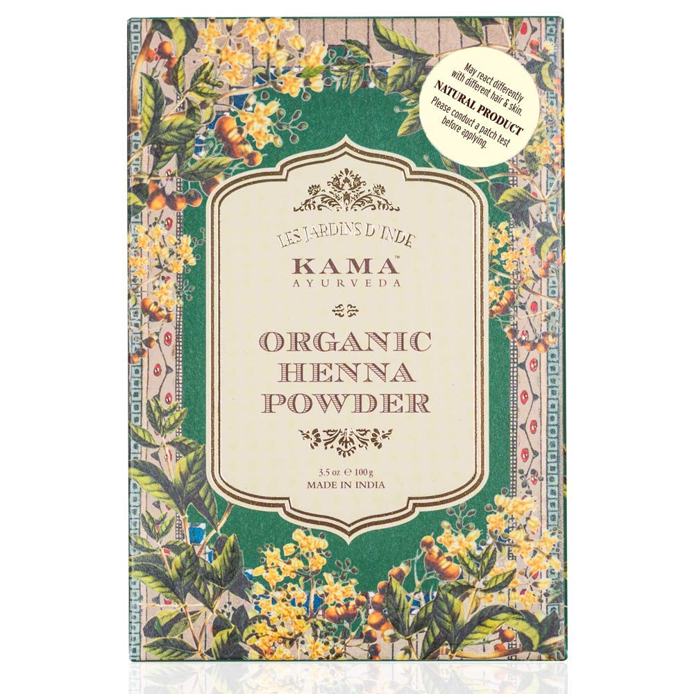 Kama Ayurveda Organic Henna Powder & Organic Indigo Powder, 100g each (Pack of 2)