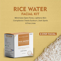 Glamveda Rice Water Brightening Facial Kit Pack Of 2 | 6 Steps Facial Kit | 80 Gm