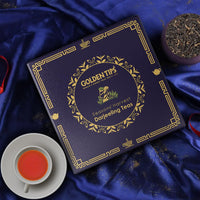 Golden Tips Seasons Harvest Darjeeling Teas, Handpicked Black, Oolong, Green & White Teas in a Gold Foiled Gift Box, Ideal for Gifting & Special Occasions