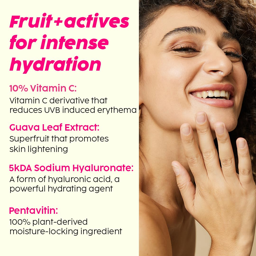 The Plant Fix Plix Vitamin C Guava Combo, Juicy Cleanser 100ml and Face Serum 20 ml For Skin Brightening, With Pro Vitamin B5 For Moisturization & Alpha Lipoic Acid, Pentavitin Skincare Regimen