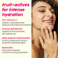 The Plant Fix Plix Vitamin C Guava Combo, Juicy Cleanser 100ml and Face Serum 20 ml For Skin Brightening, With Pro Vitamin B5 For Moisturization & Alpha Lipoic Acid, Pentavitin Skincare Regimen