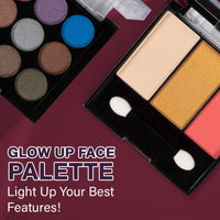 Hilary Rhoda Glow Up Face Palette | Face Palette with Blush, Highlighter, Face Powder & Eyeshadows | Highly Pigmented Face Palette | Available in 4 Variants | 20.6g (Shade 02)