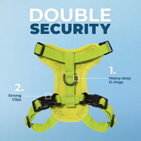 Voyager Step-in Lock Cat Harness w Reflective Cat Leash Combo Set with Neoprene Handle 5ft - Supports Small, Medium and Large Breed Cats by Best Pet Supplies - Lime Green, XXXS Harness Leash Set (Lime Green) XXXS (Chest: 10.5 - 13