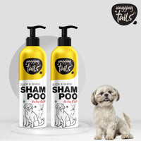 Wagging Tails Slick & Shine 5-in-1 Pet Shampoo-400ml-Pack of 2 | Deodorize & Moisturise the Skin | Remove Dirt | Help to Repair Damaged Hair | Anti-Itching & Anti-Dandruff Cleanser-All Breed Dog & Cat