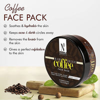 NutriGlow NATURAL'S Raw Irish Coffee Face Pack For Nourishing Deep Cleansing, Relaxing Facial Treatment, Blackhead Remover, Radiant Skin, All Skin Types, No Paraben & Sulphate, 200 gm