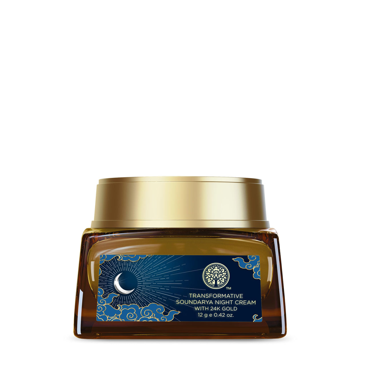 Forest Essentials Soundarya Night Cream with 24K Gold |Anti-Ageing Overnight Repair| With Bakuchiol & Hyaluronic Acid | Moisturising and Hydrating